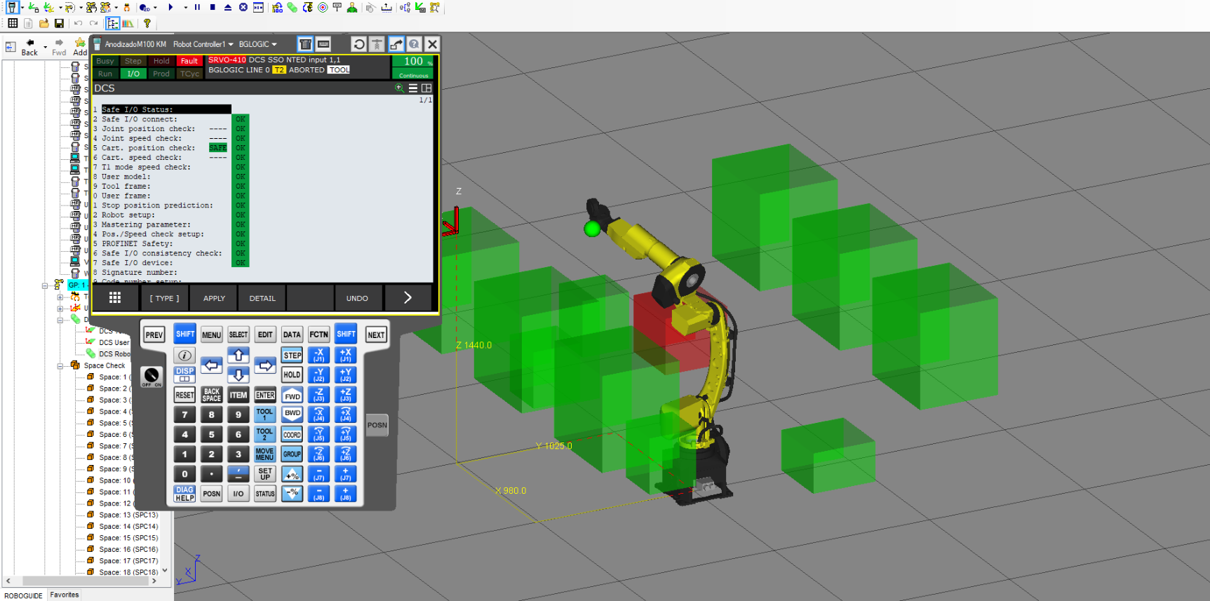 Configuración DCS en sistema FANUC